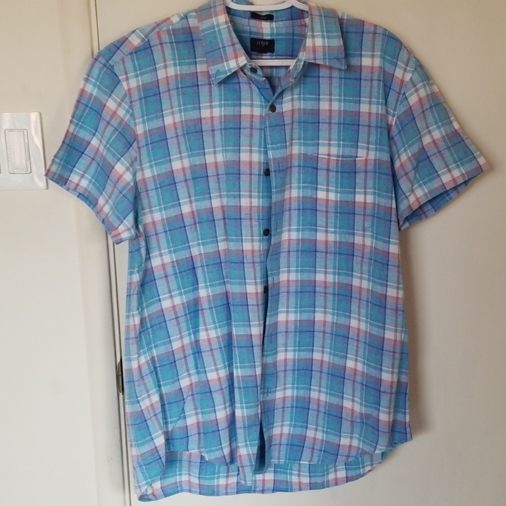 Men's short sleeved button down
